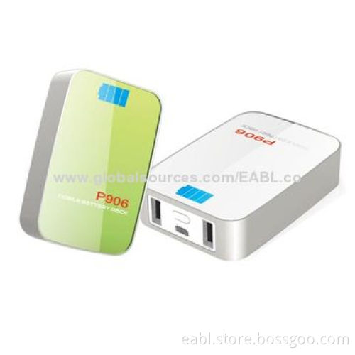 Micro USB Cable Power Bank, LED Light and 6,600mAh/Dual-output